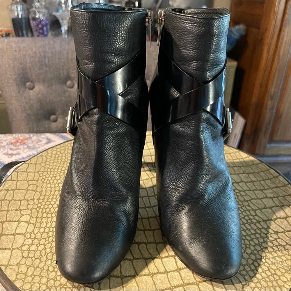 Jimmy Choo | Black Leather Ankle Boots Size: 39 - Picture 2 of 10